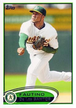 #505 Fautino De Los Santos - Oakland Athletics - 2012 Topps Baseball