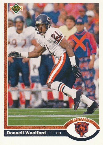 #505 Donnell Woolford - Chicago Bears - 1991 Upper Deck Football
