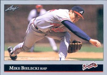 #505 Mike Bielecki - Atlanta Braves - 1992 Leaf Baseball