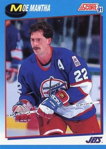 #506 Moe Mantha - Winnipeg Jets - 1991-92 Score Canadian Bilingual Hockey