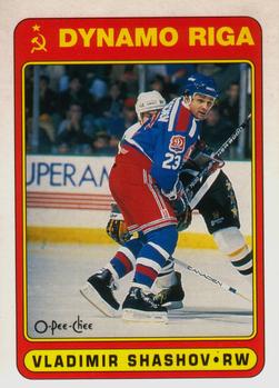 #506 Vladimir Shashov - Dinamo Riga - 1990-91 O-Pee-Chee Hockey