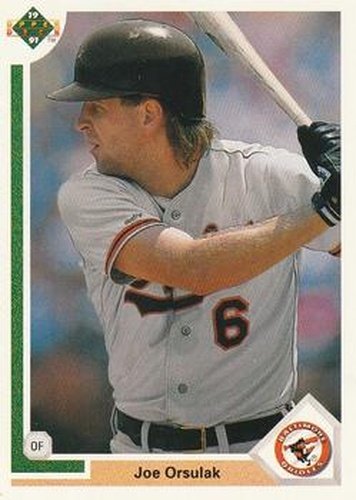 #506 Joe Orsulak - Baltimore Orioles - 1991 Upper Deck Baseball