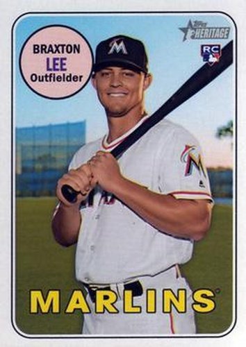 #506 Braxton Lee - Miami Marlins - 2018 Topps Heritage Baseball