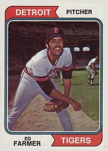 #506 Ed Farmer - Detroit Tigers - 1974 Topps Baseball