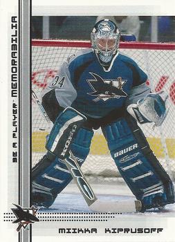 #506 Miikka Kiprusoff - San Jose Sharks - 2000-01 Be a Player Memorabilia Hockey
