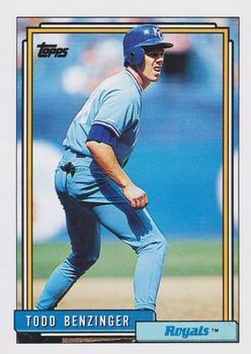 #506 Todd Benzinger - Kansas City Royals - 1992 Topps Baseball
