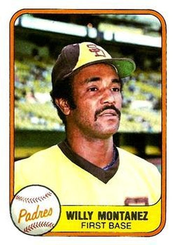#506 Willie Montanez - San Diego Padres - 1981 Fleer Baseball