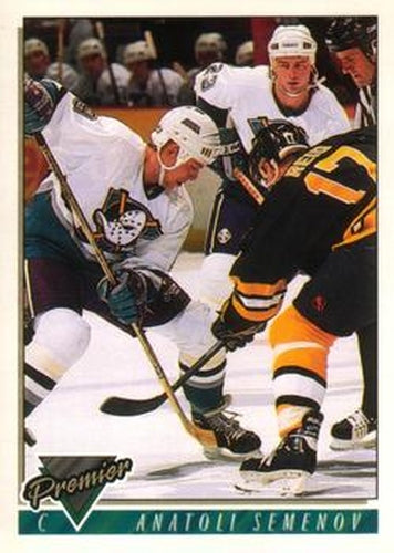 #506 Anatoli Semenov - Anaheim Mighty Ducks - 1993-94 O-Pee-Chee Premier Hockey