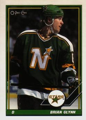 #506 Brian Glynn - Minnesota North Stars - 1991-92 O-Pee-Chee Hockey