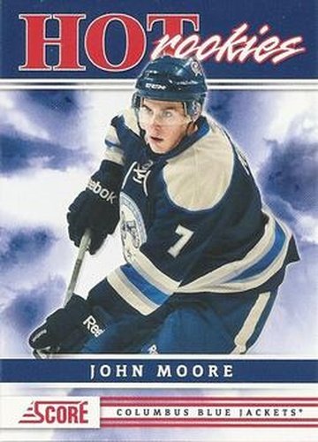 #506 John Moore - Columbus Blue Jackets - 2011-12 Score Hockey