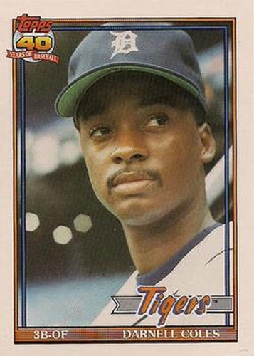 #506 Darnell Coles - Detroit Tigers - 1991 O-Pee-Chee Baseball