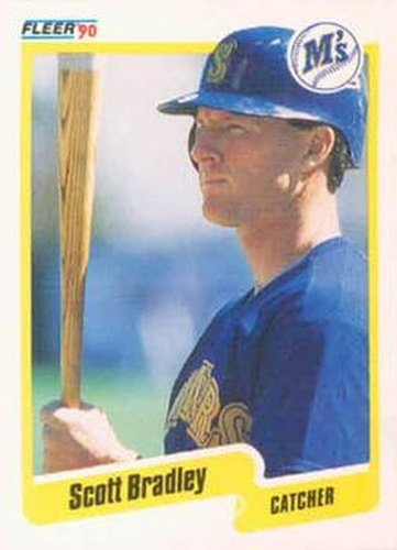 #506 Scott Bradley - Seattle Mariners - 1990 Fleer USA Baseball