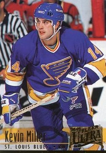 #186 Kevin Miller - St. Louis Blues - 1994-95 Ultra Hockey