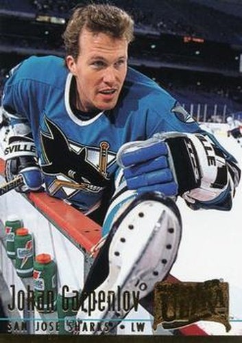 #194 Johan Garpenlov - San Jose Sharks - 1994-95 Ultra Hockey
