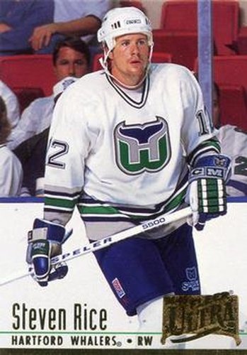 #302 Steven Rice - Hartford Whalers - 1994-95 Ultra Hockey