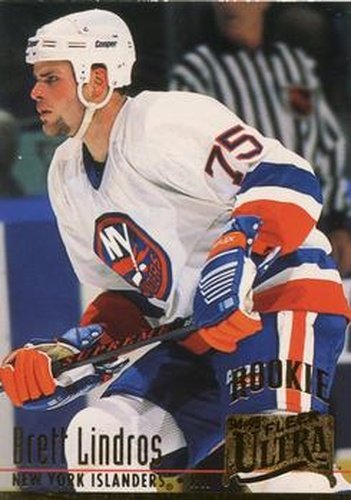 #327 Brett Lindros - New York Islanders - 1994-95 Ultra Hockey