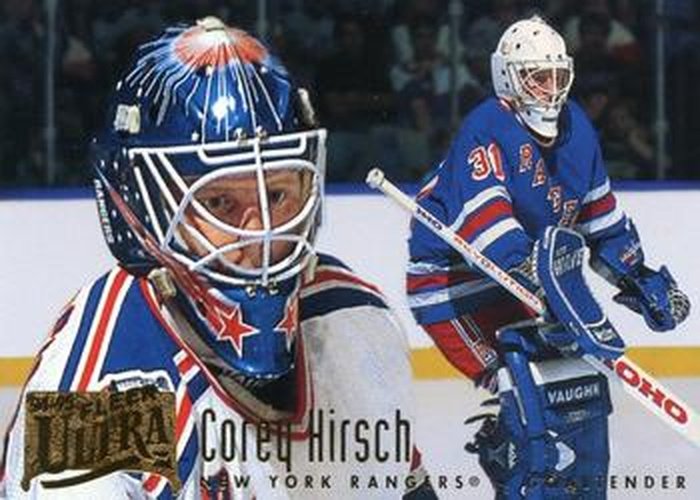 #330 Corey Hirsch - New York Rangers - 1994-95 Ultra Hockey