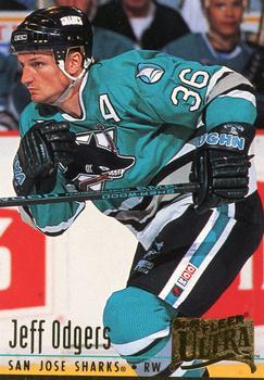 #368 Jeff Odgers - San Jose Sharks - 1994-95 Ultra Hockey