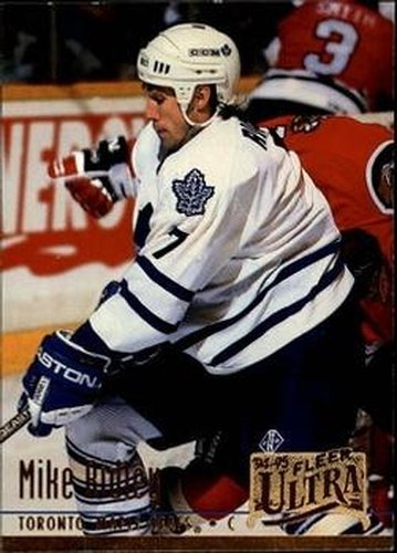 #378 Mike Ridley - Toronto Maple Leafs - 1994-95 Ultra Hockey