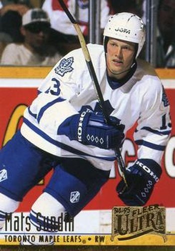 #379 Mats Sundin - Toronto Maple Leafs - 1994-95 Ultra Hockey