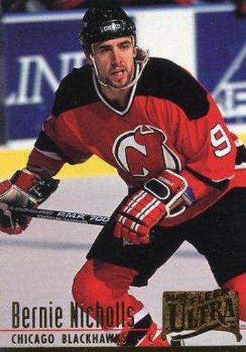 #42 Bernie Nicholls - Chicago Blackhawks - 1994-95 Ultra Hockey