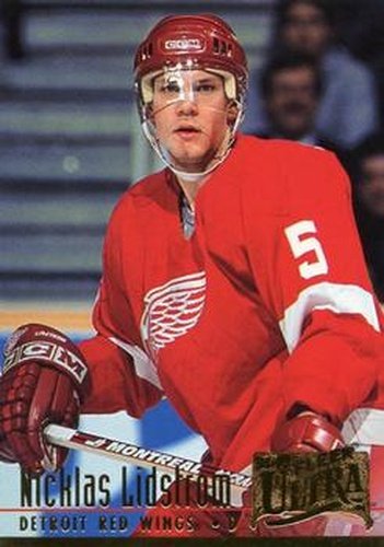 #62 Nicklas Lidstrom - Detroit Red Wings - 1994-95 Ultra Hockey