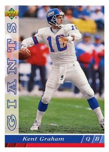 #507 Kent Graham - New York Giants - 1993 Upper Deck Football