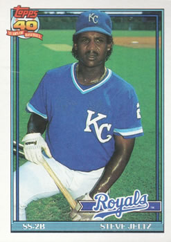#507 Steve Jeltz - Kansas City Royals - 1991 Topps Baseball