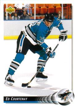 #507 Ed Courtenay - San Jose Sharks - 1992-93 Upper Deck Hockey