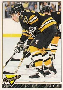 #507 Steve Leach - Boston Bruins - 1993-94 Topps Premier Hockey