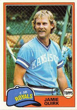#507 Jamie Quirk - Kansas City Royals - 1981 Topps Baseball