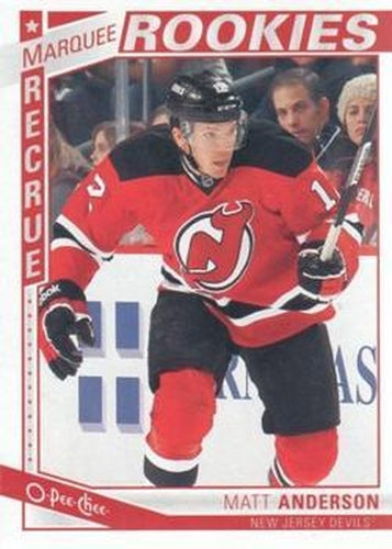 #507 Matt Anderson - New Jersey Devils - 2013-14 O-Pee-Chee Hockey
