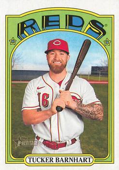 #507 Tucker Barnhart - Cincinnati Reds - 2021 Topps Heritage Baseball