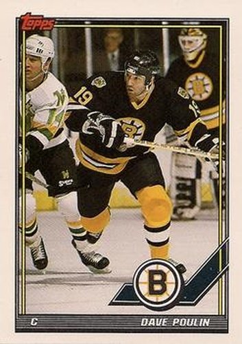 #507 Dave Poulin - Boston Bruins - 1991-92 Topps Hockey