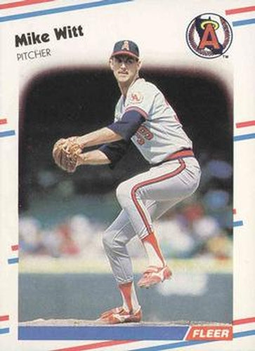 #507 Mike Witt - California Angels - 1988 Fleer Baseball
