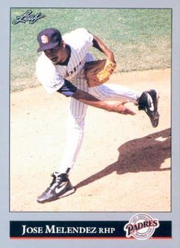 #507 Jose Melendez - San Diego Padres - 1992 Leaf Baseball