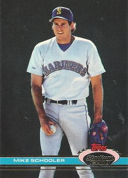 #508 Mike Schooler - Seattle Mariners - 1991 Stadium Club Baseball