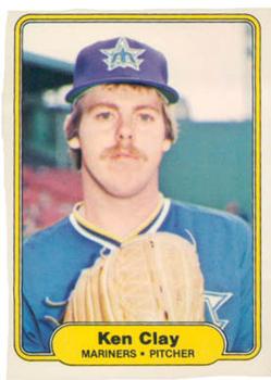 #508 Ken Clay - Seattle Mariners - 1982 Fleer Baseball