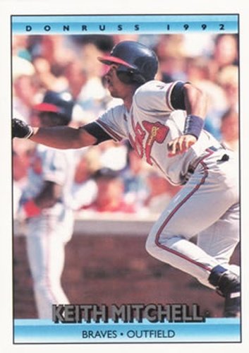 #508 Keith Mitchell - Atlanta Braves - 1992 Donruss Baseball