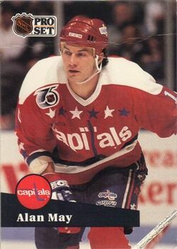 #508 Alan May - 1991-92 Pro Set Hockey