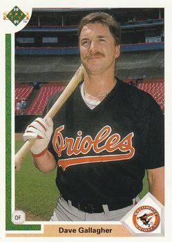 #508 Dave Gallagher - Baltimore Orioles - 1991 Upper Deck Baseball
