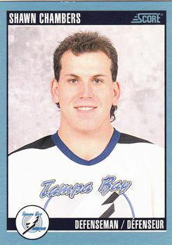 #508 Shawn Chambers - Tampa Bay Lightning - 1992-93 Score Canadian Hockey