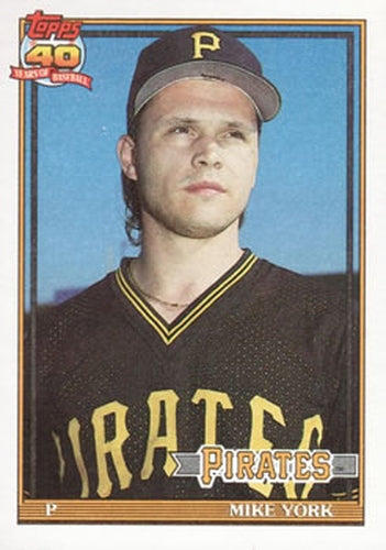 #508 Mike York - Pittsburgh Pirates - 1991 Topps Baseball