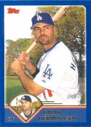 #508 Chad Hermansen - Los Angeles Dodgers - 2003 Topps Baseball