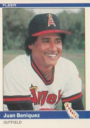 #508 Juan Beniquez - California Angels - 1984 Fleer Baseball