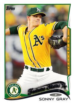 #508 Sonny Gray - Oakland Athletics - 2014 Topps Baseball