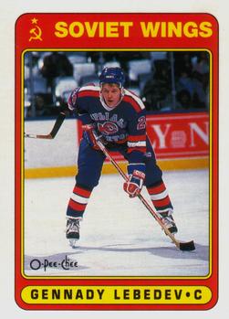 #508 Gennady Lebedev - Soviet Wings - 1990-91 O-Pee-Chee Hockey