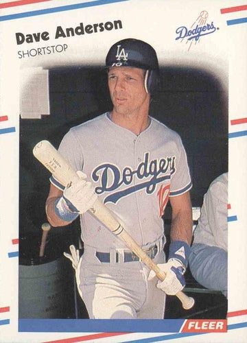 #508 Dave Anderson - Los Angeles Dodgers - 1988 Fleer Baseball