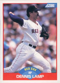 #508 Dennis Lamp - Boston Red Sox - 1989 Score Baseball