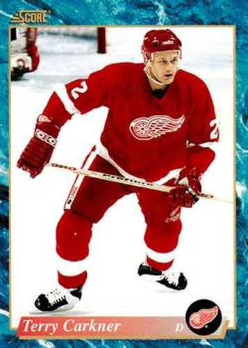 #508 Terry Carkner - Detroit Red Wings - 1993-94 Score Canadian Hockey
